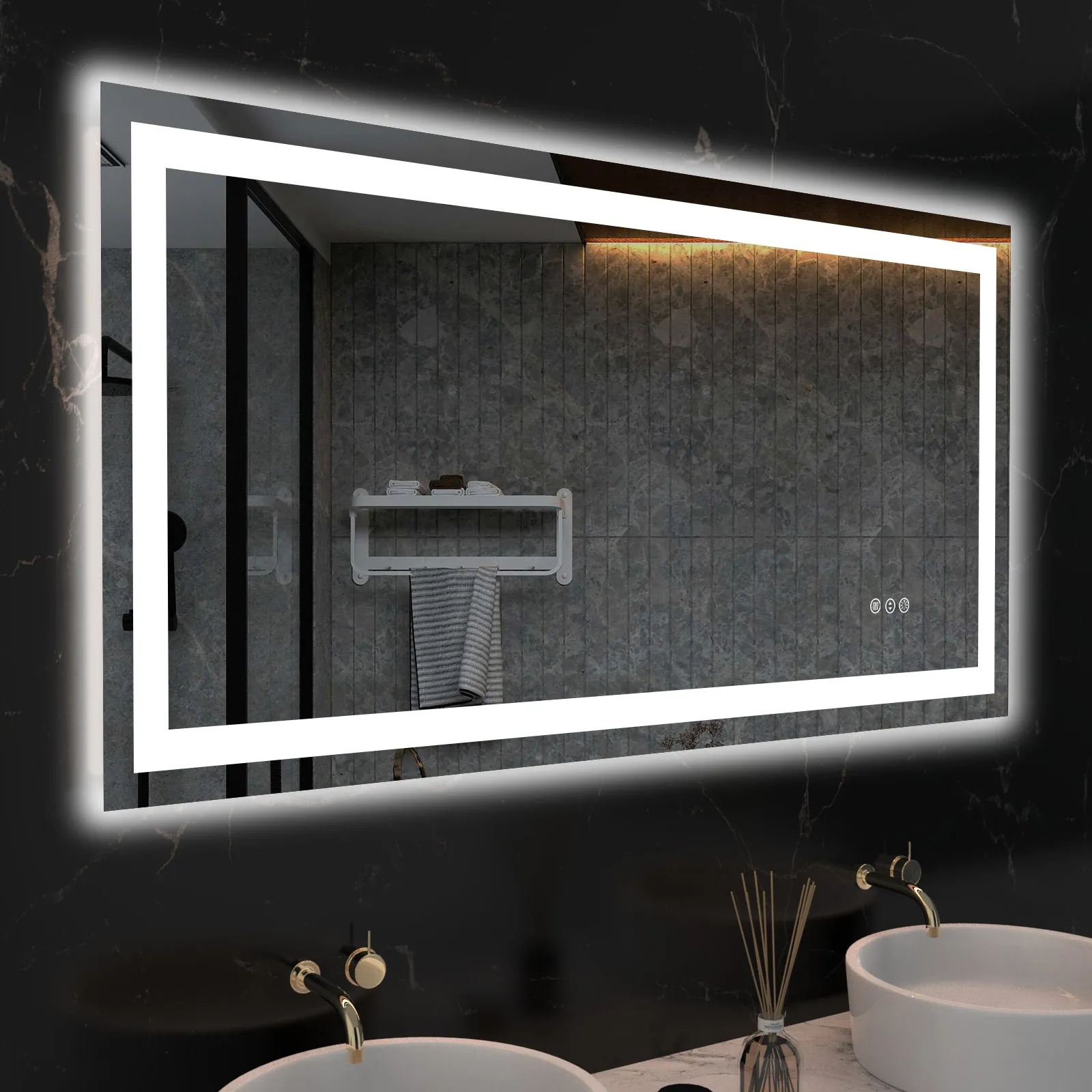 LED Mirror with Front & Backlit for Wholesale