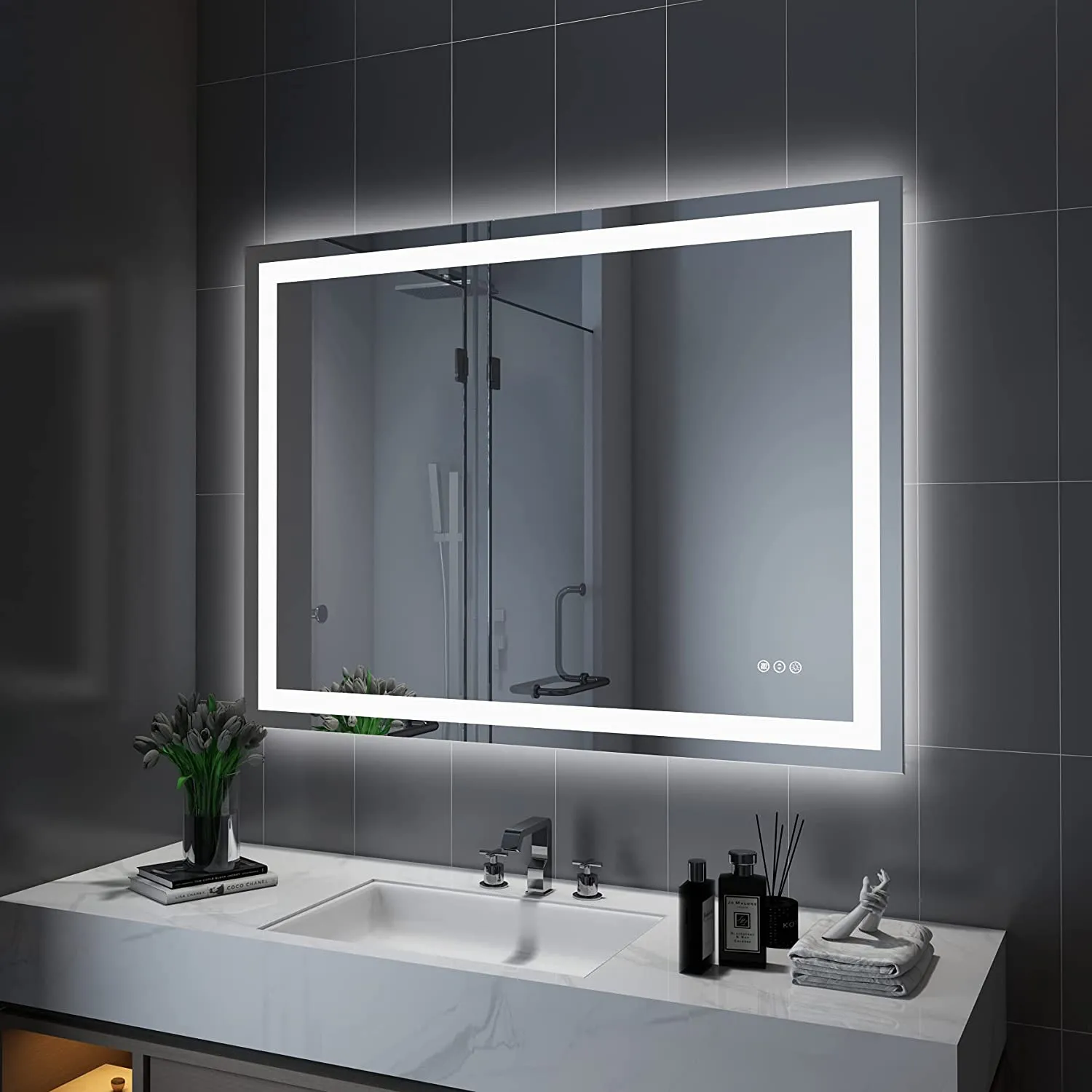 LED Mirror with Front & Backlit for Wholesale