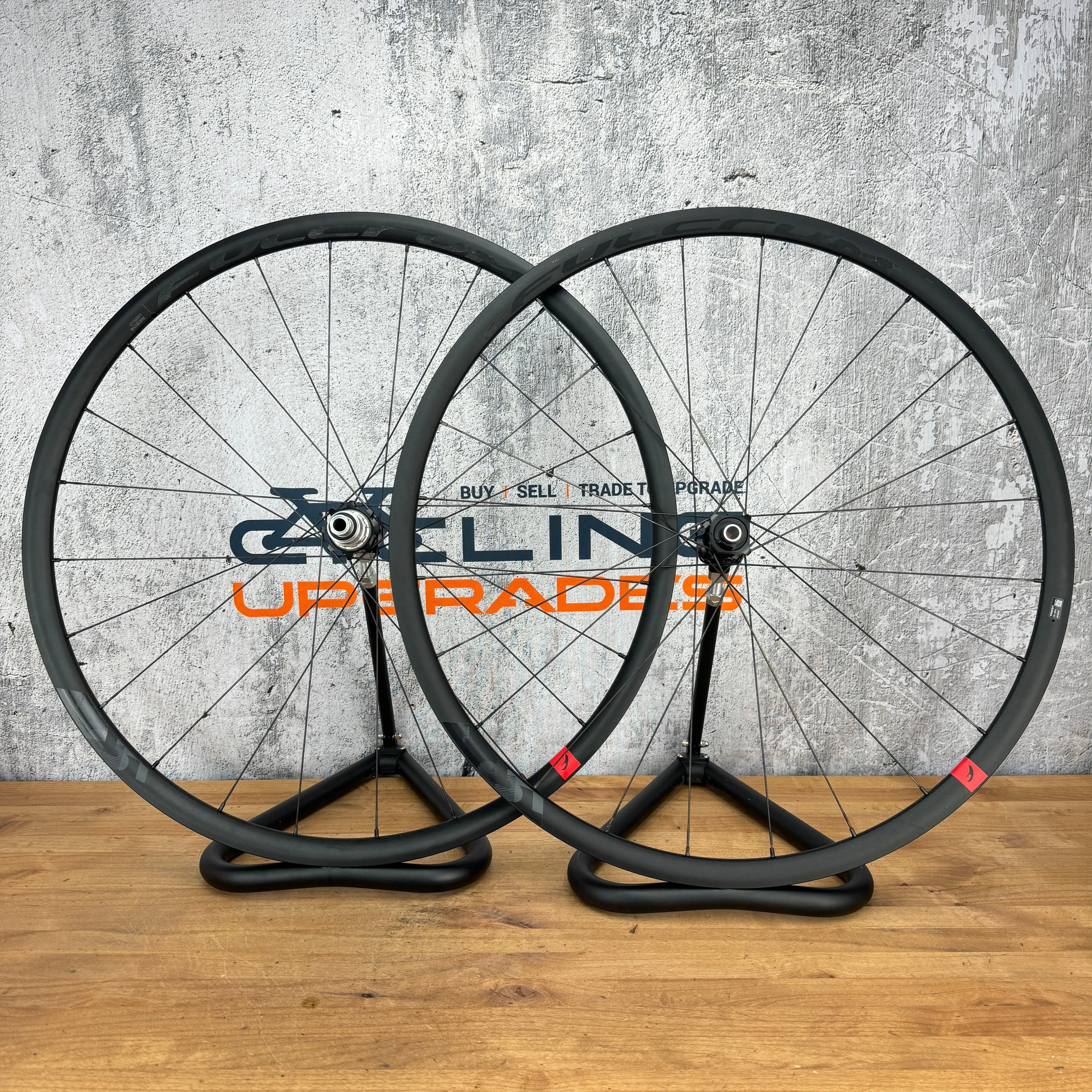 Light Use! Fulcrum Racing 5 DB Disc Brake Tubeless Alloy Bike Wheelset 1717g