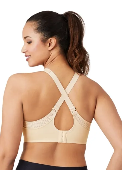 Lindsey Sport Contour Bra In Black & Lilac Gray - Wacoal