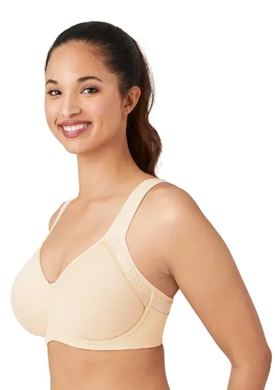 Lindsey Sport Contour Bra In Black & Lilac Gray - Wacoal