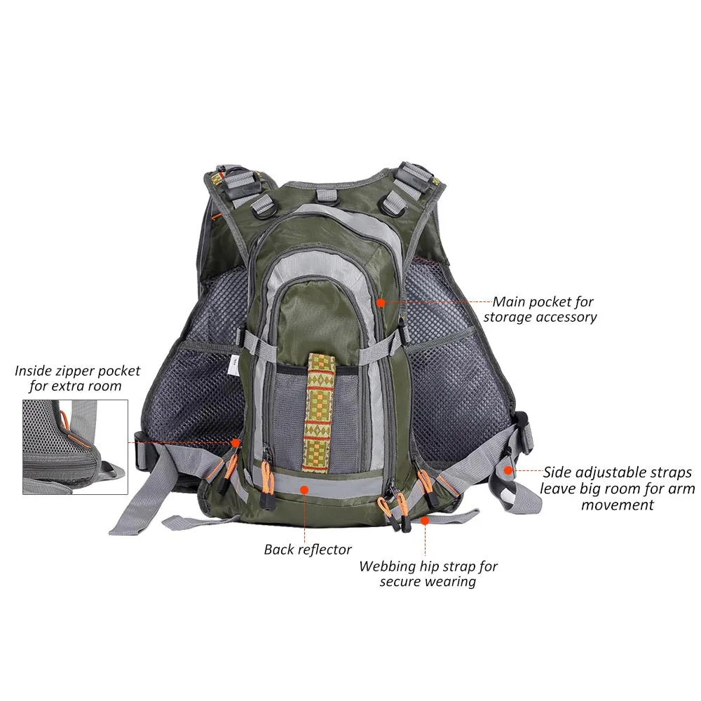 Lixada 3 In 1 Mesh Fly Fishing Vest