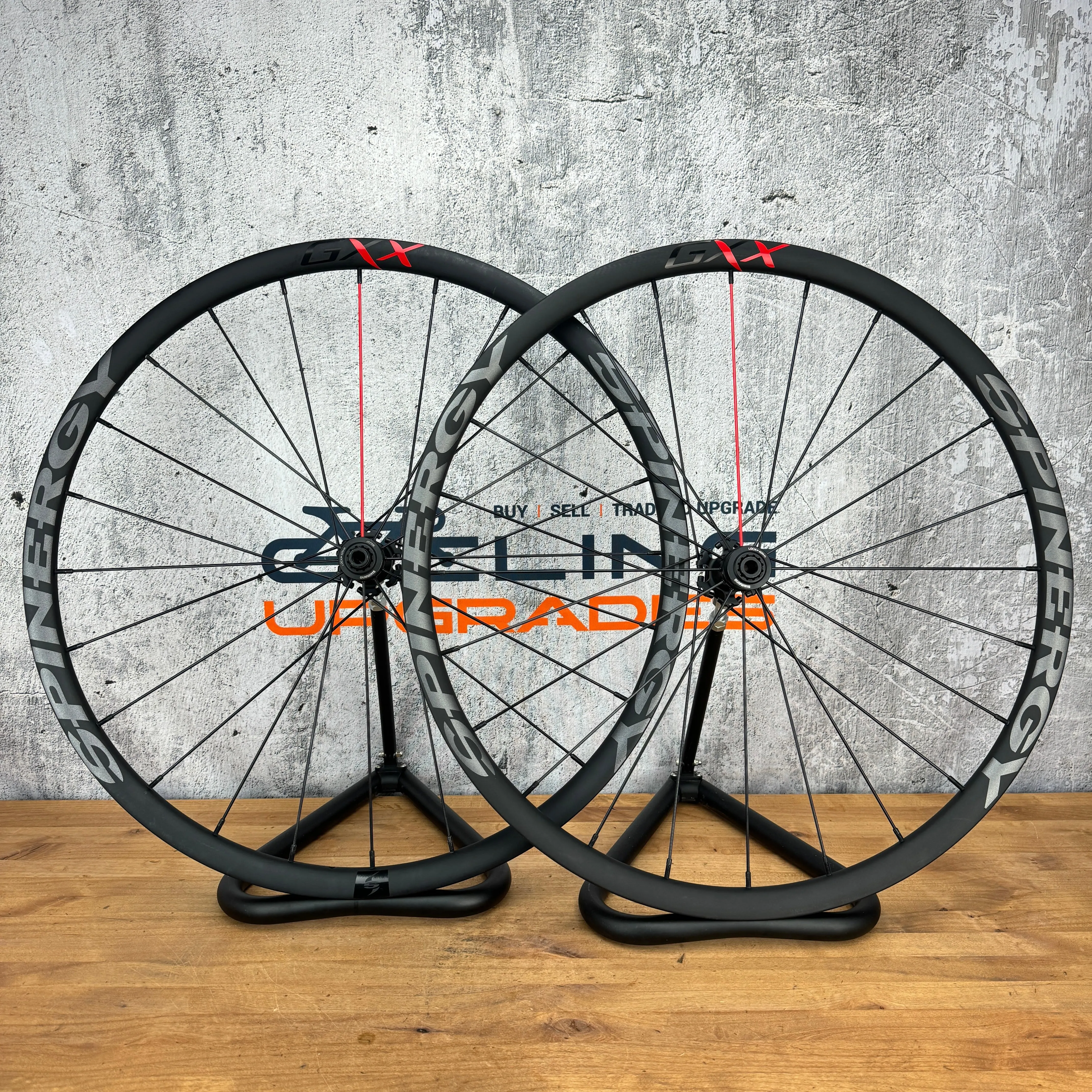 Low Mile! Spinergy GXX Carbon Disc Brake Tubeless Gravel Bike Wheelset 700c