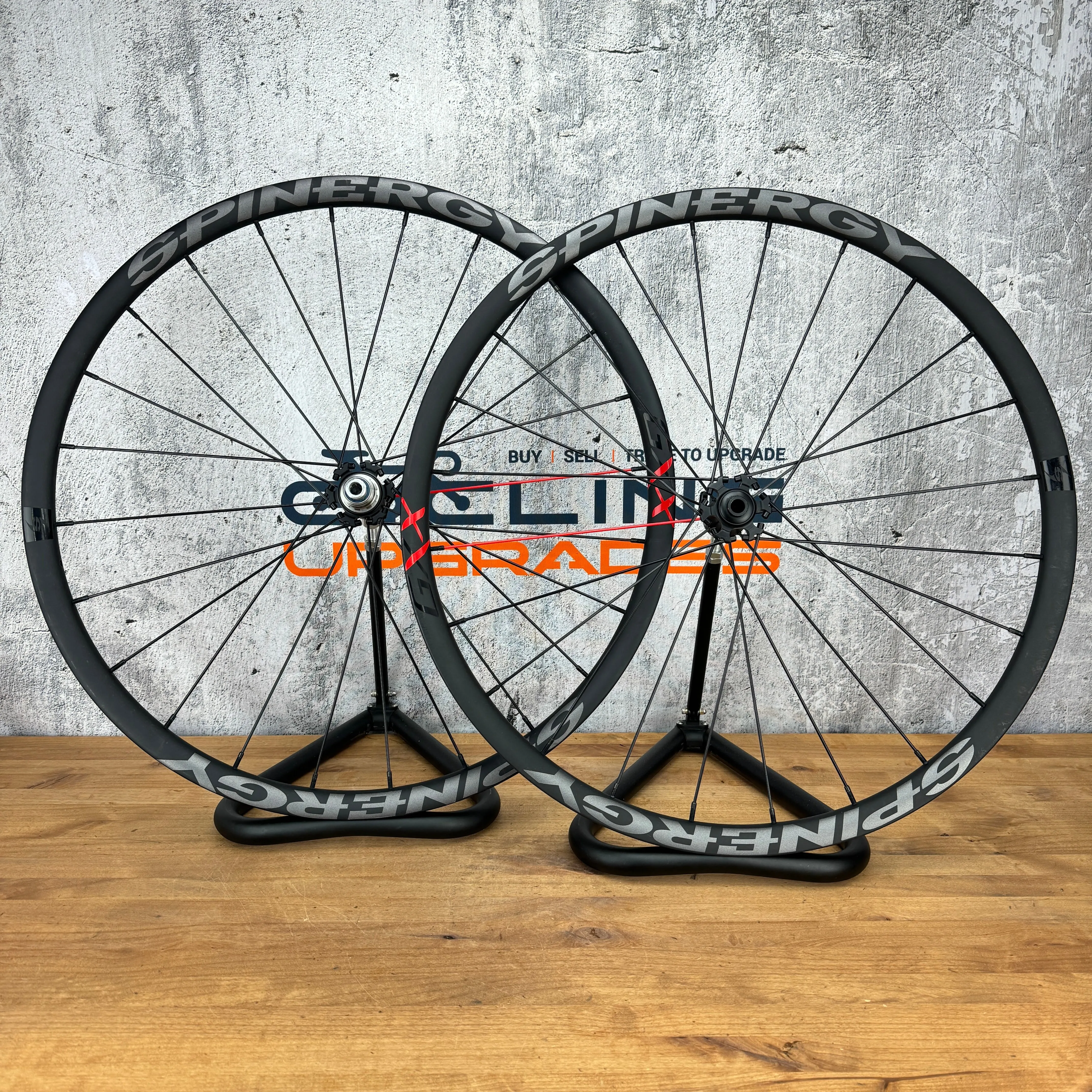 Low Mile! Spinergy GXX Carbon Disc Brake Tubeless Gravel Bike Wheelset 700c