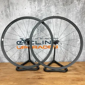 Low Mile! Vittoria Clusion Nero AS Alloy Clincher Rim Brake Bike Wheelset 700c 1680g