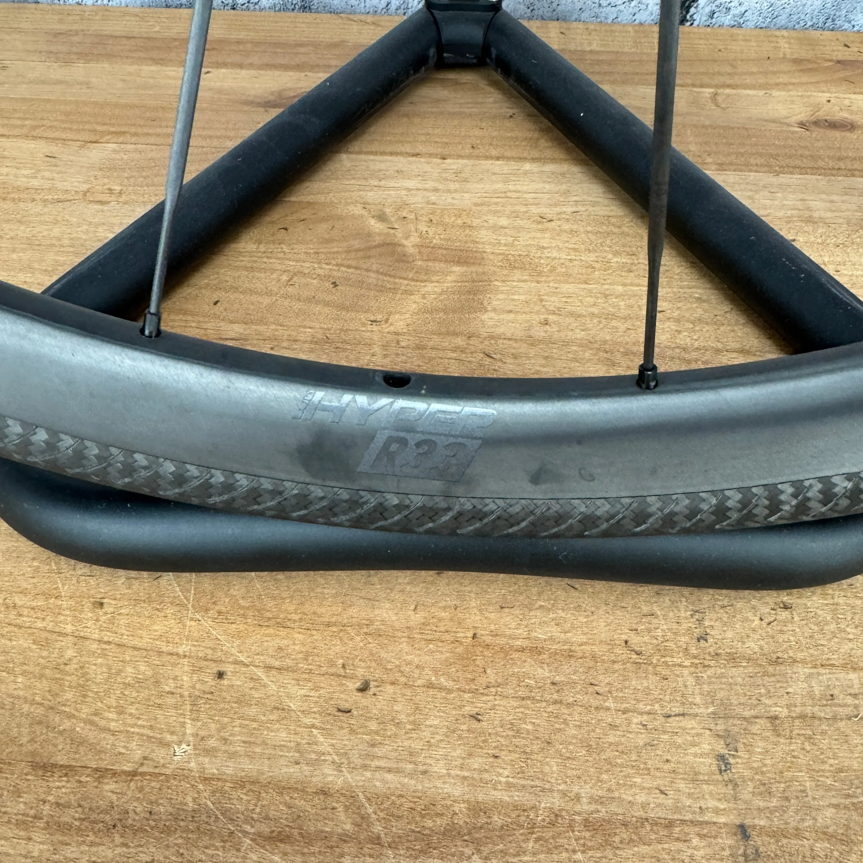 Low Mile! Winspace Lún Hyper R33 Carbon Tubeless  Rim Brake Wheelset 700c 1252g