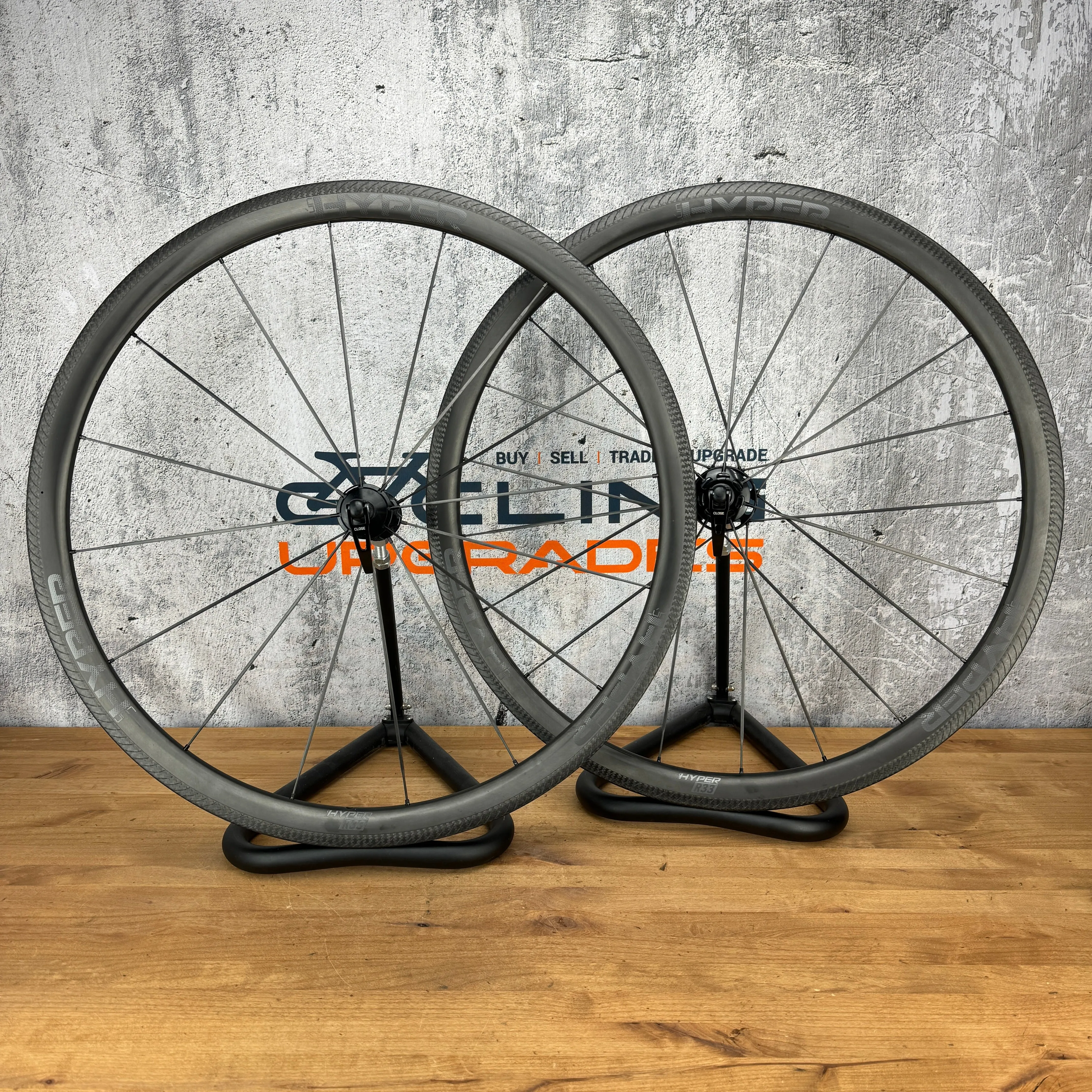 Low Mile! Winspace Lún Hyper R33 Carbon Tubeless  Rim Brake Wheelset 700c 1252g