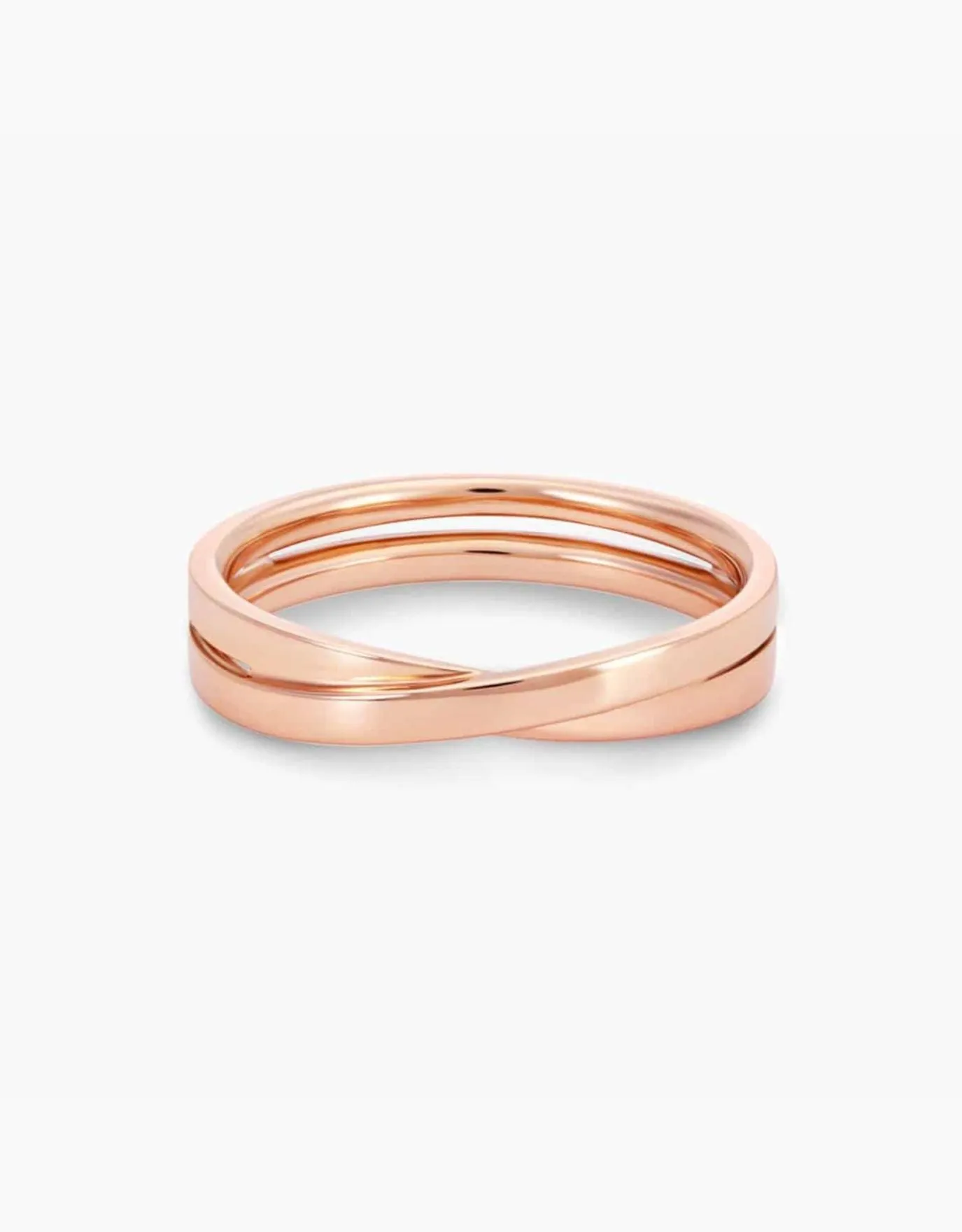 LVC Desirio Cross Wedding Band with Glossy Finish