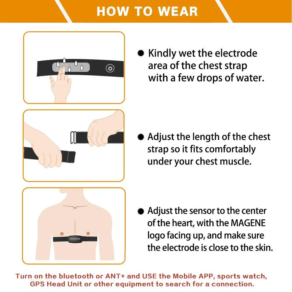 Magene H64 Dual Protocol Heart Rate Sensor