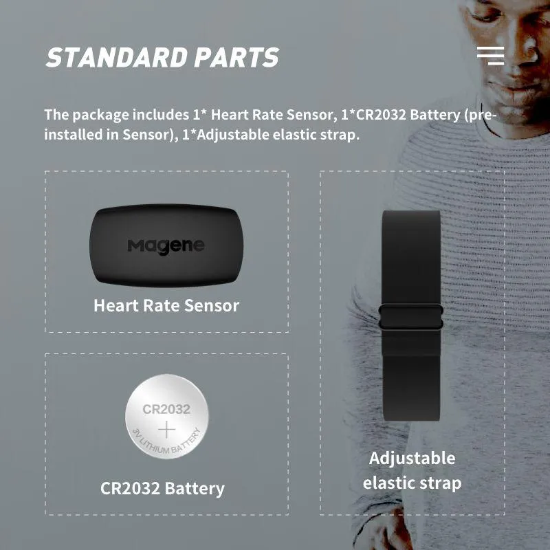 Magene H64 Dual Protocol Heart Rate Sensor