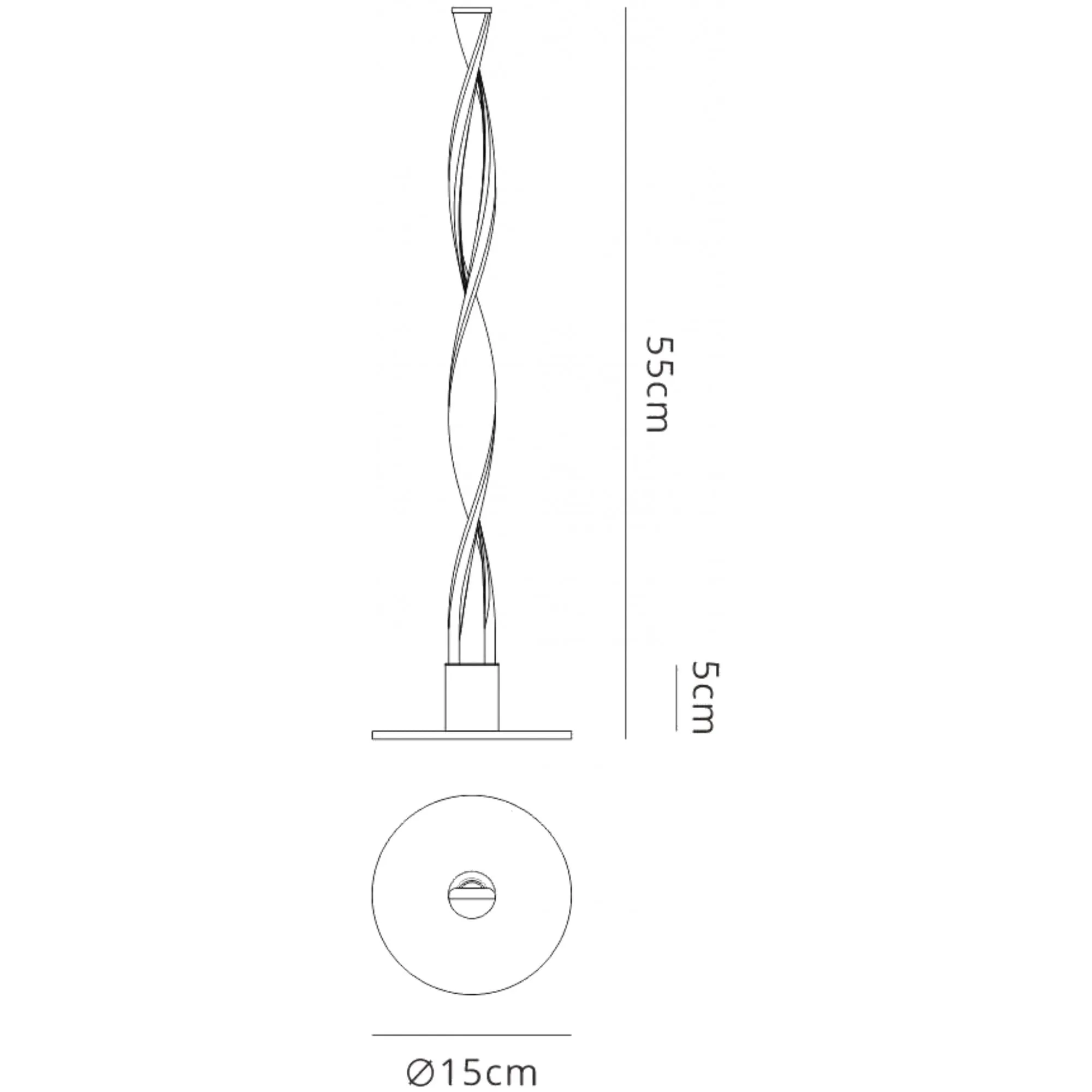 Mantra M6574 Madagascar Table Lamp LED Sand White