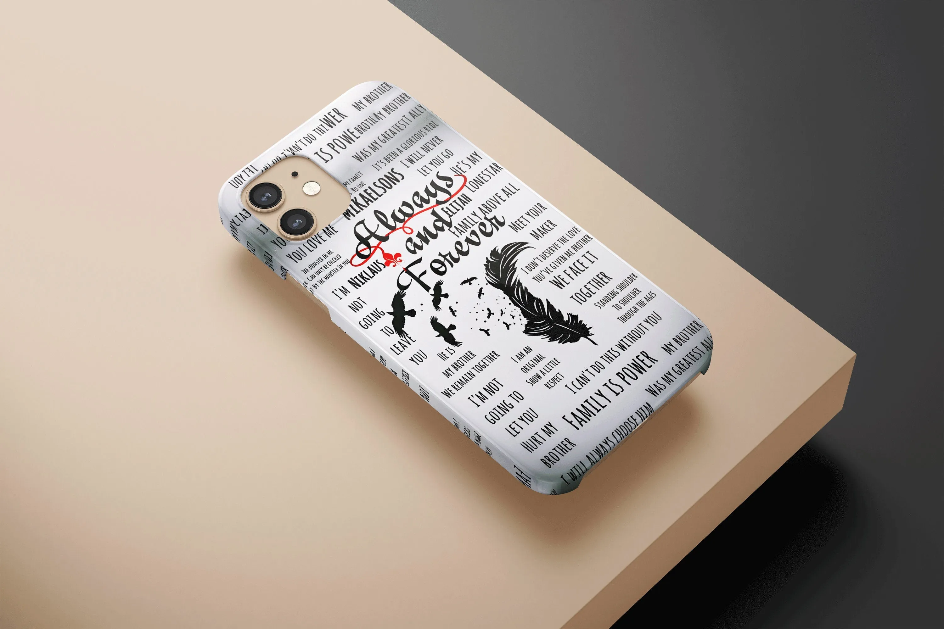 Meaningful Deep Quote Stefan, Damon, Salvatore, and Elena Phone Case Soft Cover