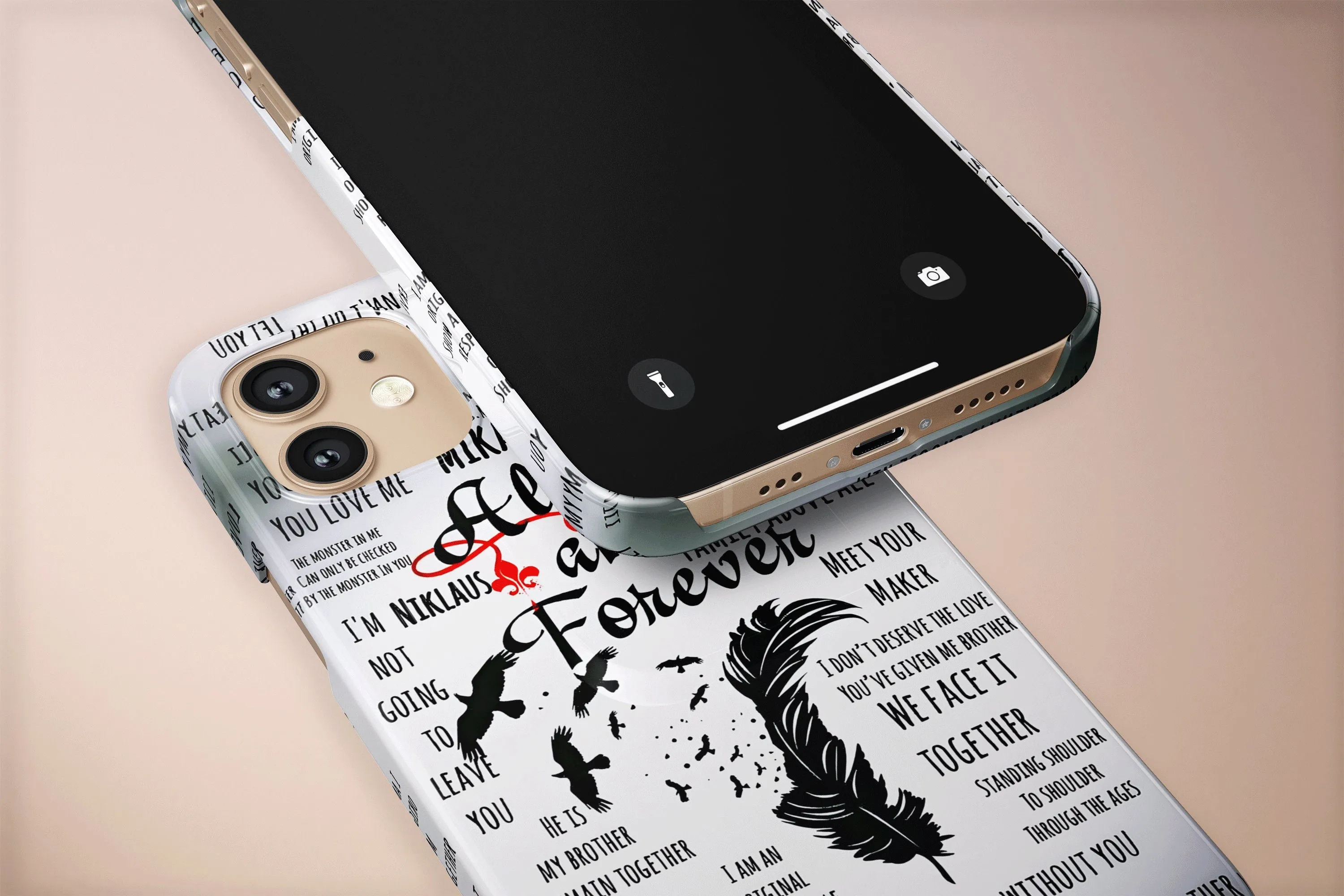Meaningful Deep Quote Stefan, Damon, Salvatore, and Elena Phone Case Soft Cover