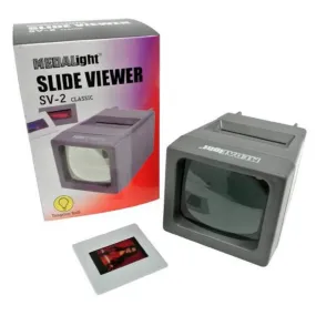 Medalight SV-2 35mm, 2x2 LED Compact Slide Viewer -2x Magnification