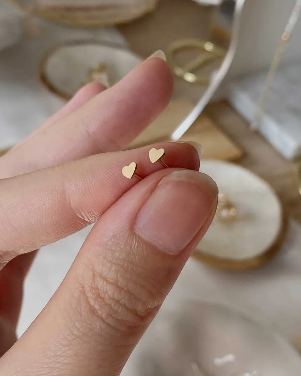 Mini Heart Studs
