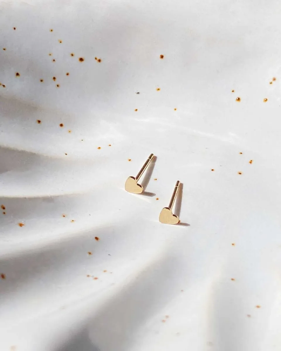 Mini Heart Studs