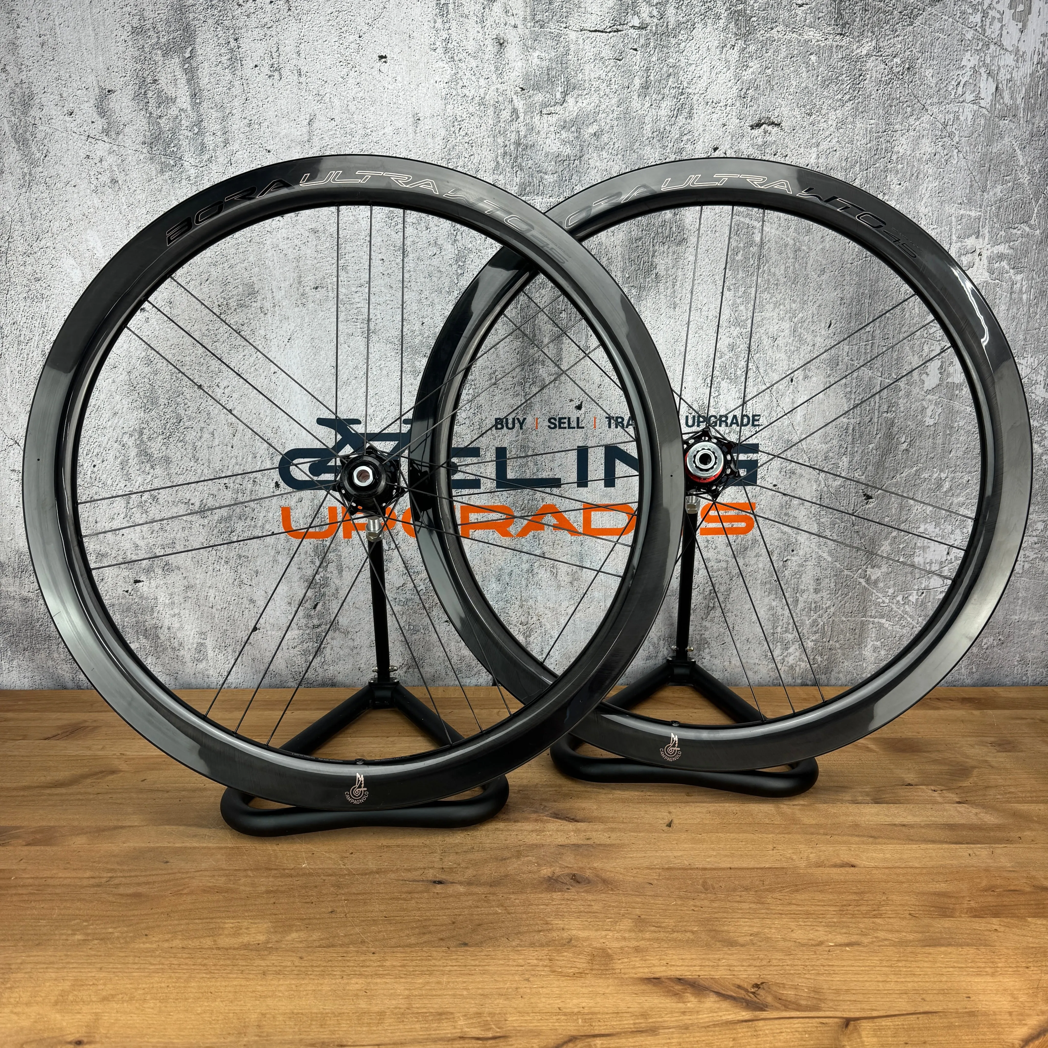 Mint! 2024 Campagnolo Bora Ultra WTO 45 C23 Carbon Tubeless Disc Wheelset 1391g