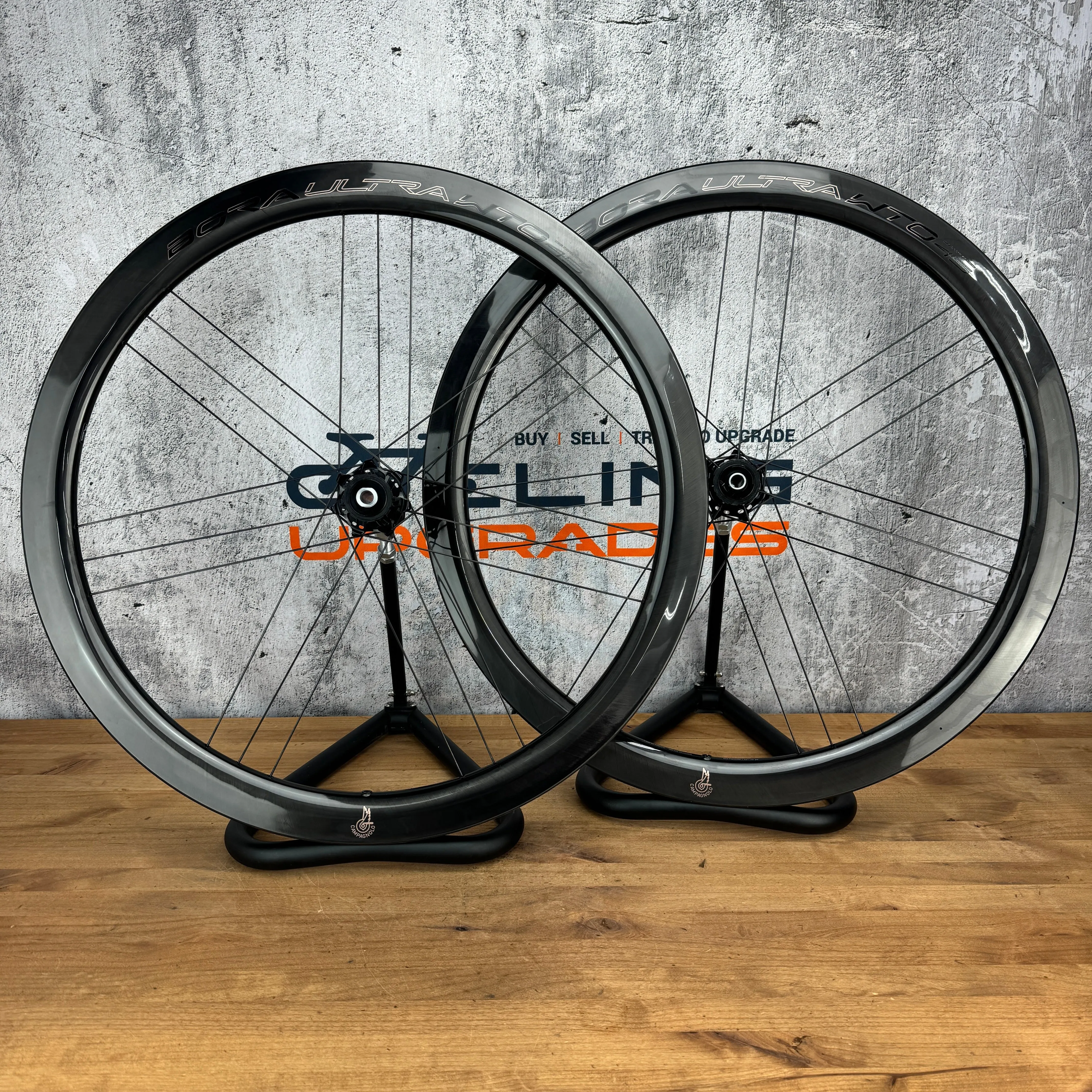 Mint! 2024 Campagnolo Bora Ultra WTO 45 C23 Carbon Tubeless Disc Wheelset 1391g