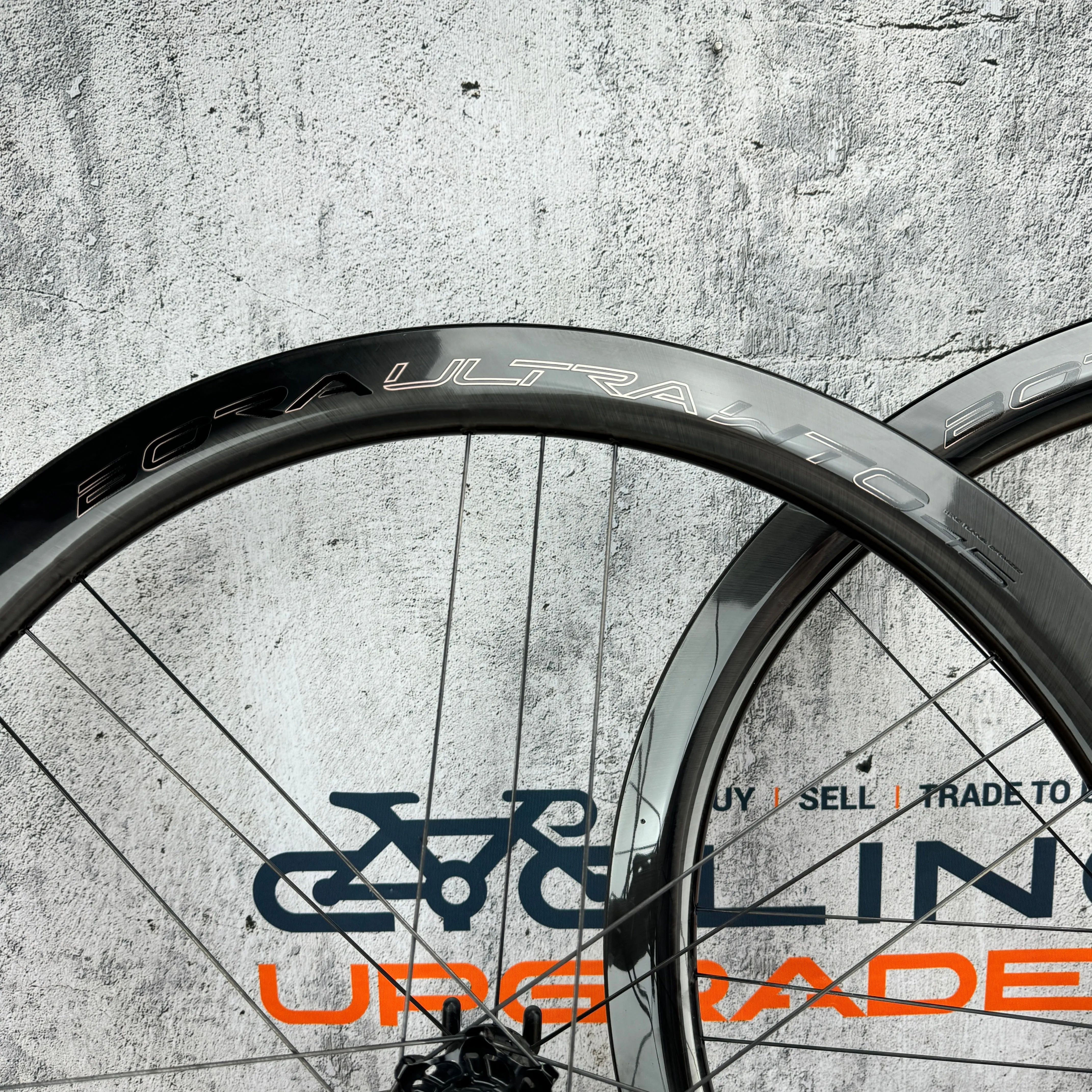 Mint! Campagnolo Bora Ultra WTO 45 C23 Carbon Tubeless Disc Wheelset 700c 1376g