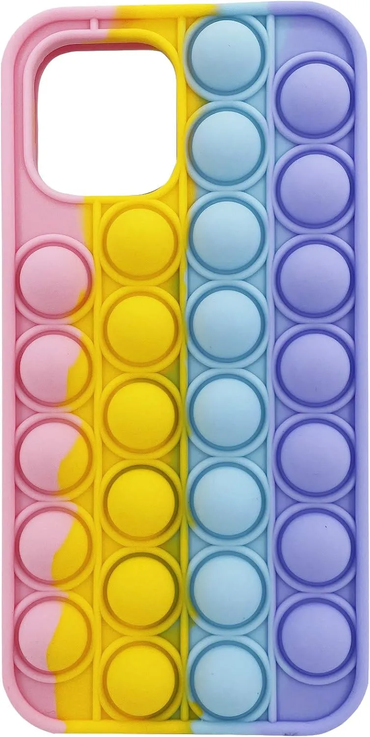 Moreup Pop Phone Case Push Bubble Fidget Case Cover Mobile Phone Protective