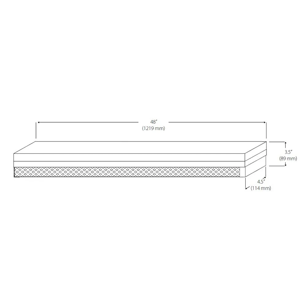 NICOR 4 foot Linear LED Strip Light in 5000K