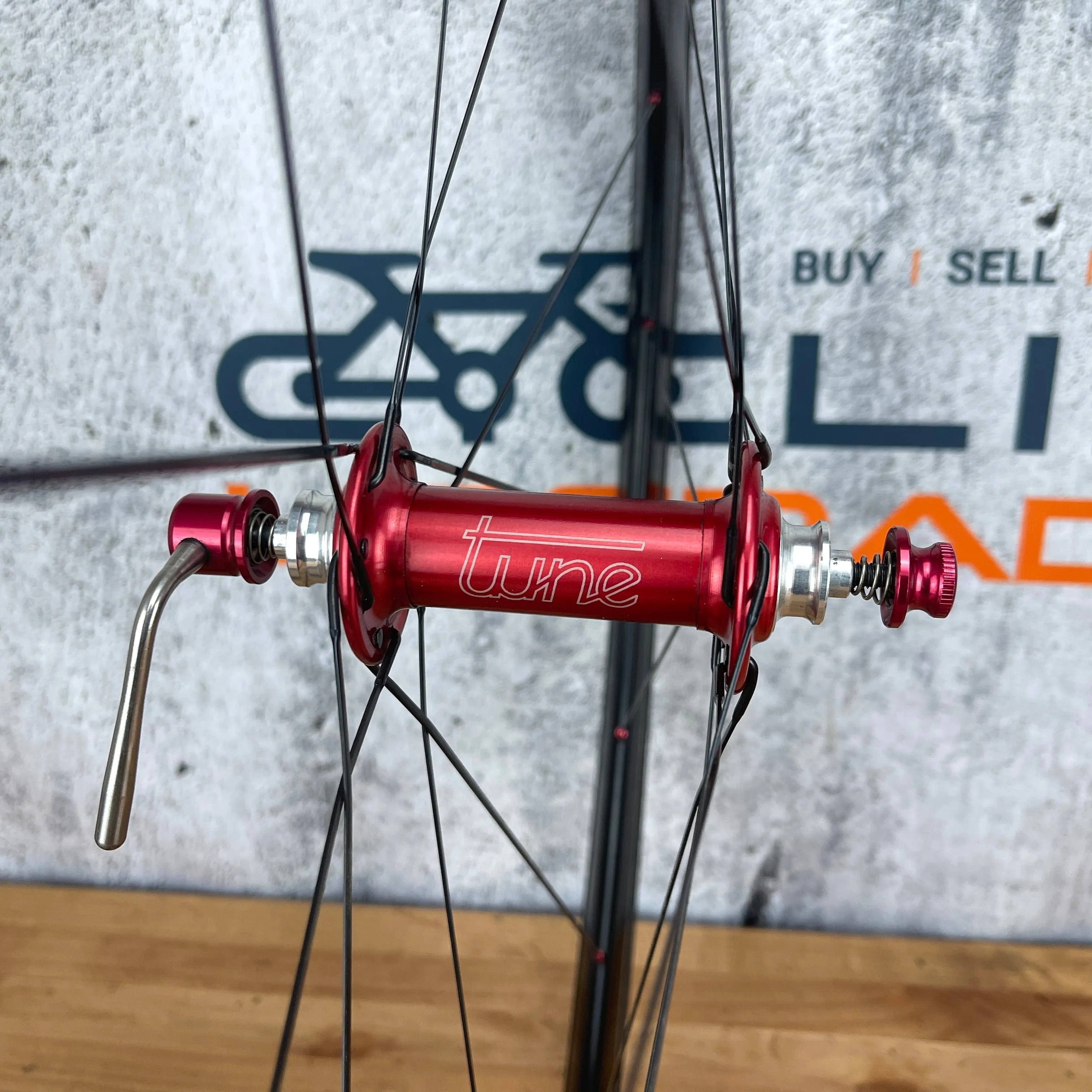 Nobium Alloy Tubular Wheelset 700c Rim Brake Tune Mig70 Mag180 Hubs Sapim CX-Ray