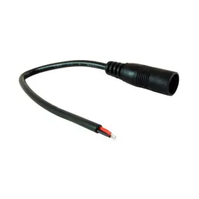 NTE Electronics 69-A17 Female DC Connector 5.5mm X 2.1mm with 2' Tinned Lead Wires For LED Strip Power Supplies And Remote