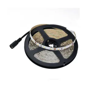 NTE Electronics 69-V412WW 16.4' (5m) Warm White 2,800 - 3,200K Single Color 3528 Flexible IP20 600 LEDs Strip 12V DC 48W