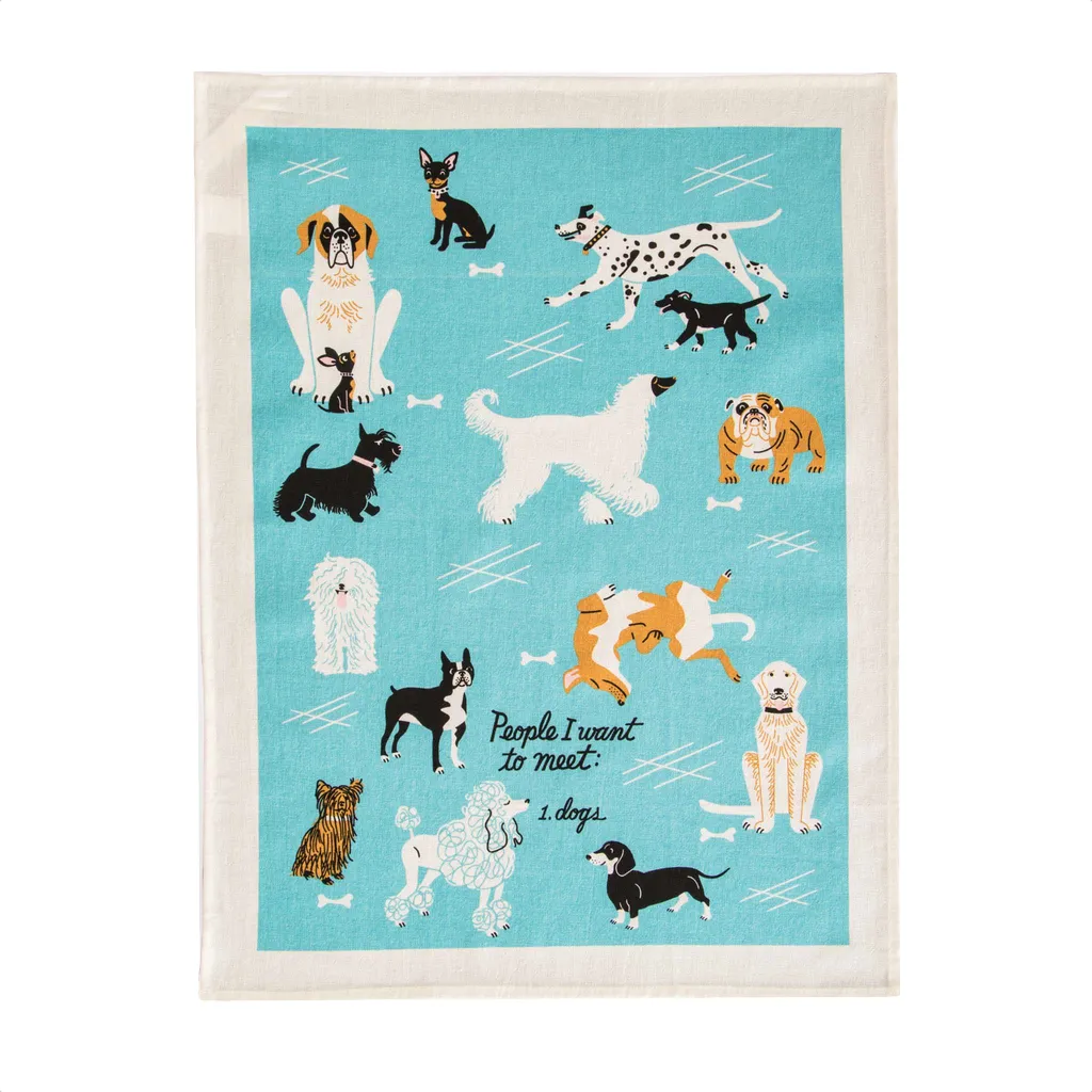 People I Want To Meet: Dogs Dish Towel