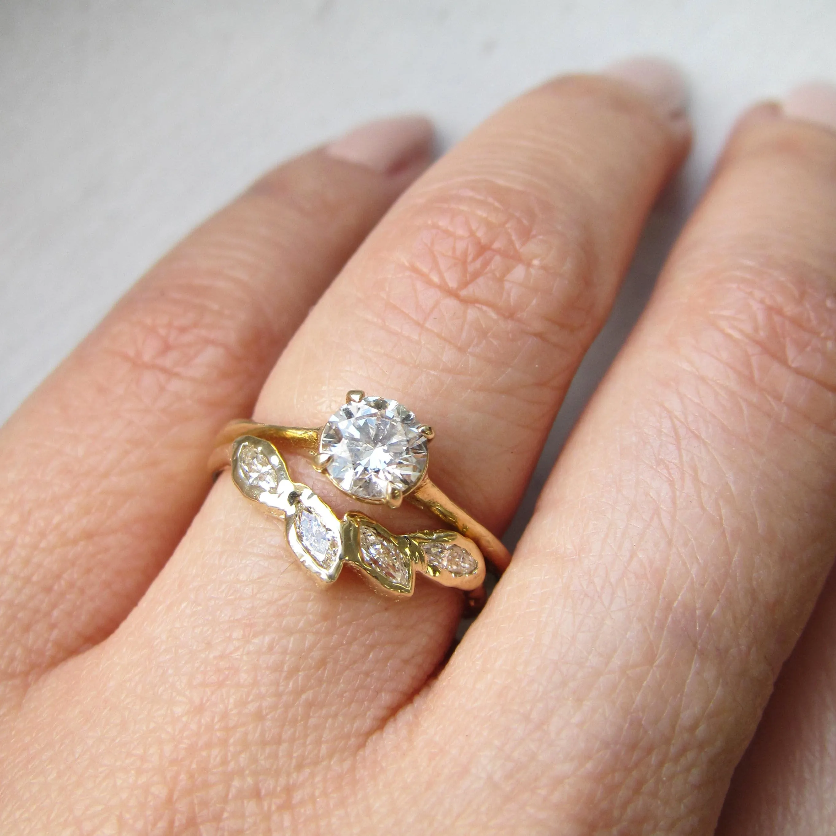 Petal Diamond Ring
