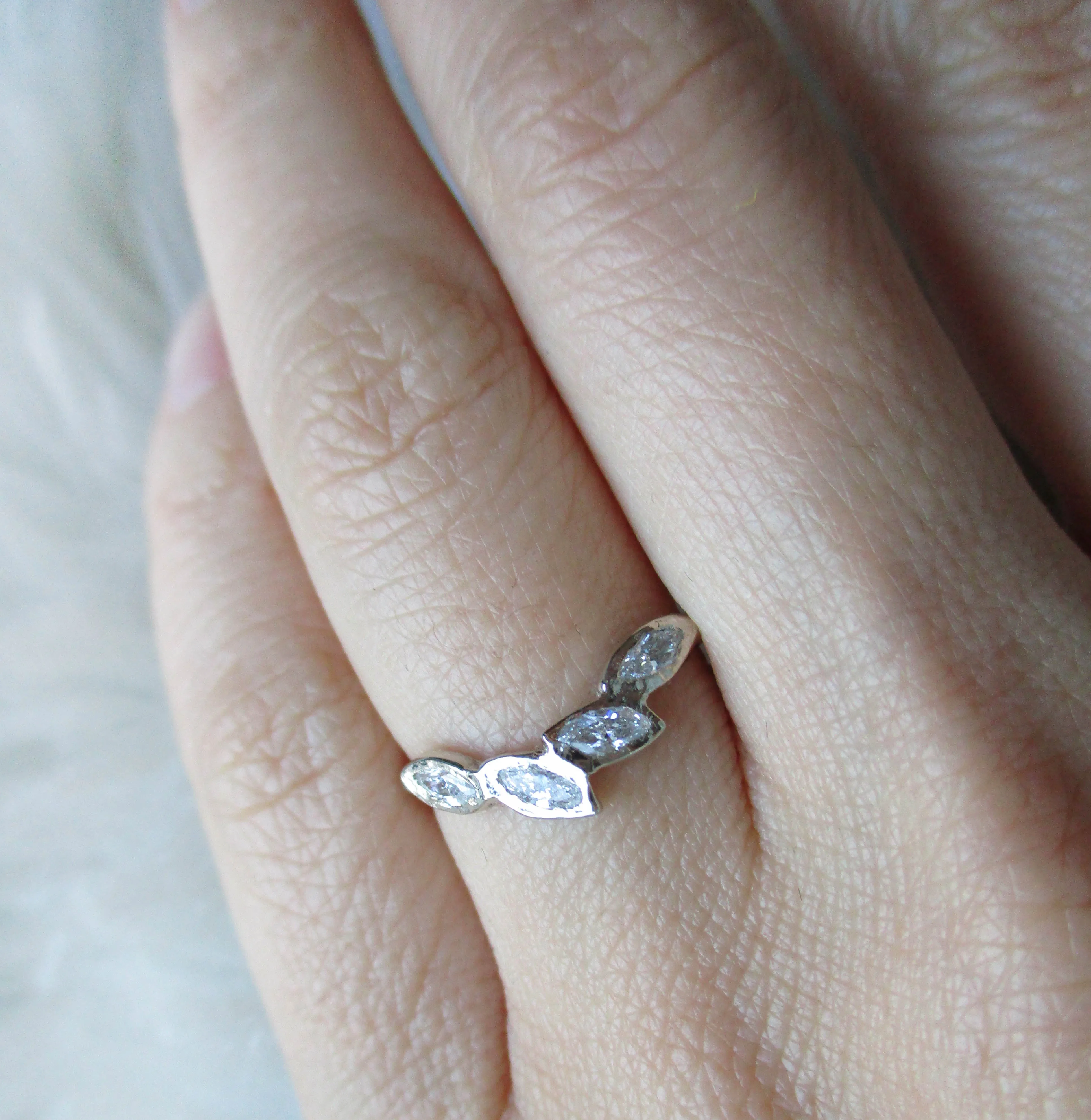 Petal Diamond Ring