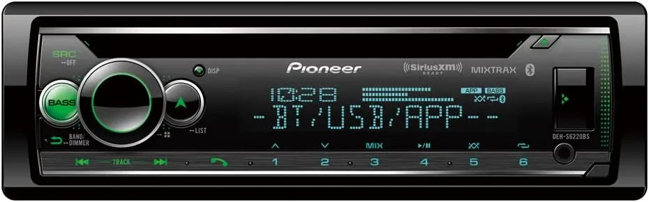 PIONEER DEH-S6220BS Single Din CD Receiver with BT