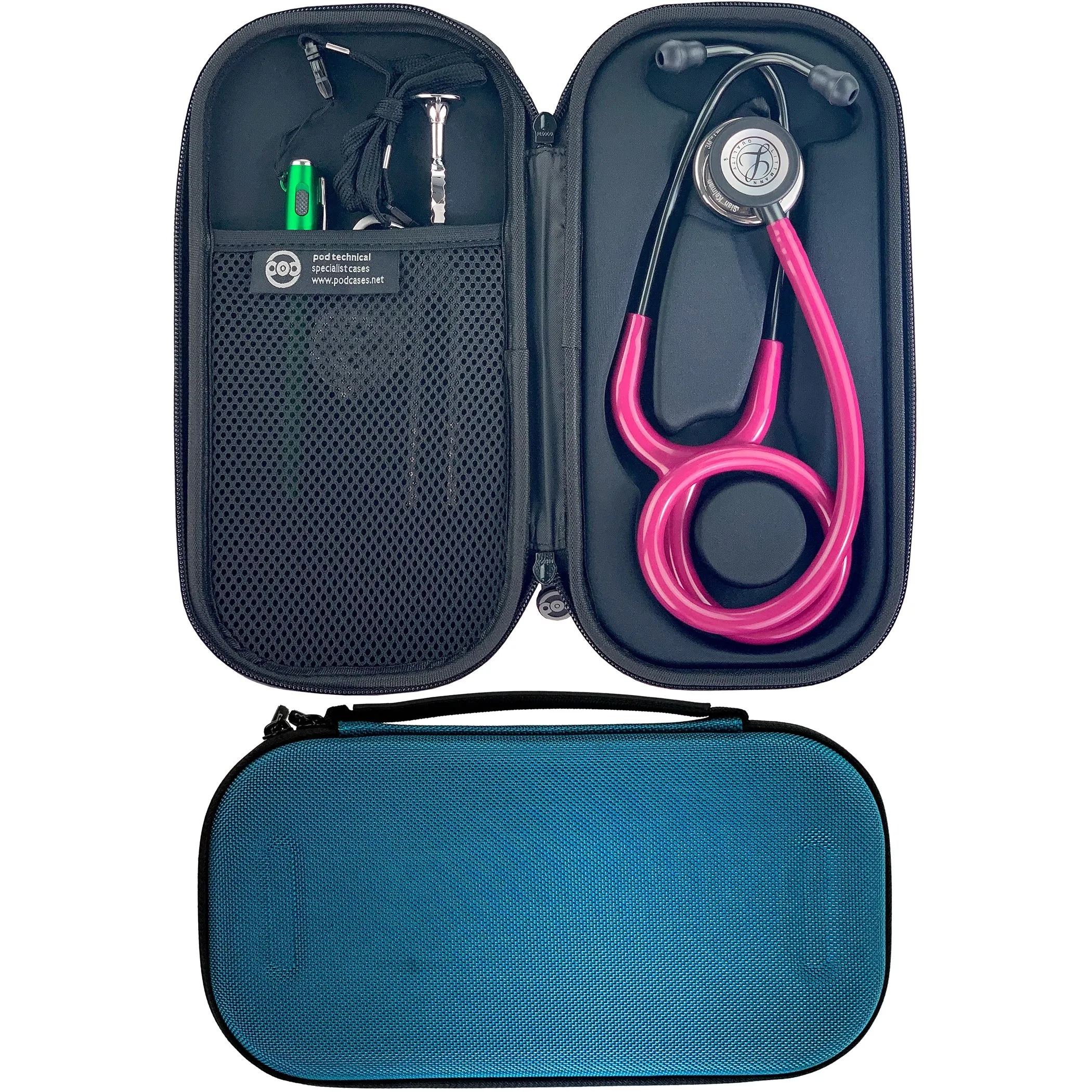 Pod Technical Classicpod Micro Stethoscope Case for Littmann Classic Stethoscopes - Caribbean Blue - Freshers Voucher