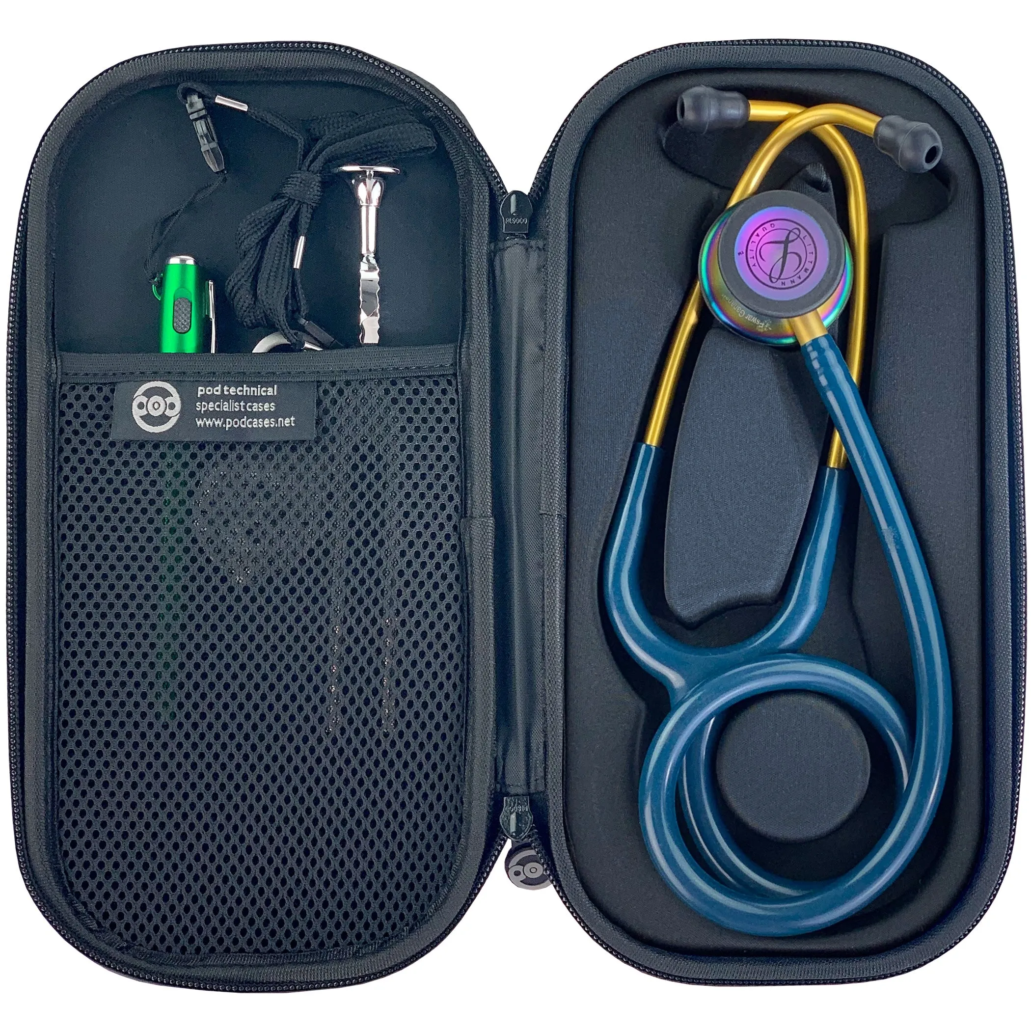 Pod Technical Classicpod Micro Stethoscope Case for Littmann Classic Stethoscopes - Raspberry - Freshers Voucher
