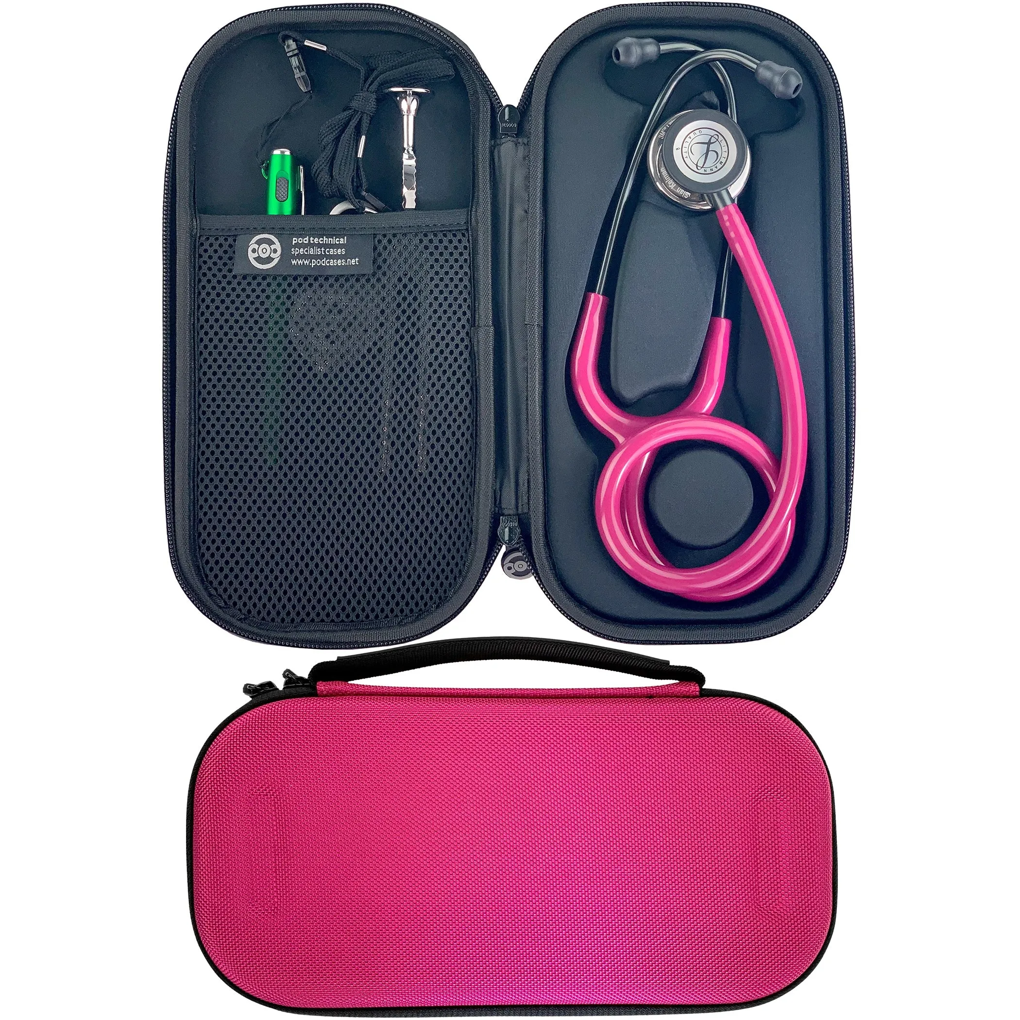 Pod Technical Classicpod Micro Stethoscope Case for Littmann Classic Stethoscopes - Raspberry - Freshers Voucher