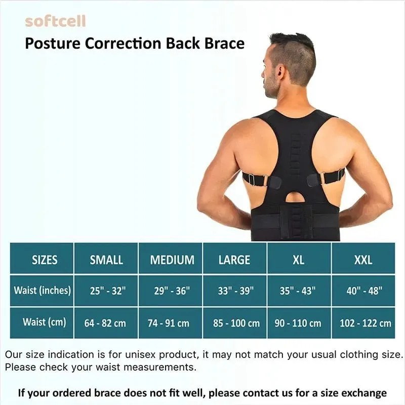 Posture Corrector Brace - Improve Posture & Relieve Pain with Back Support Belt