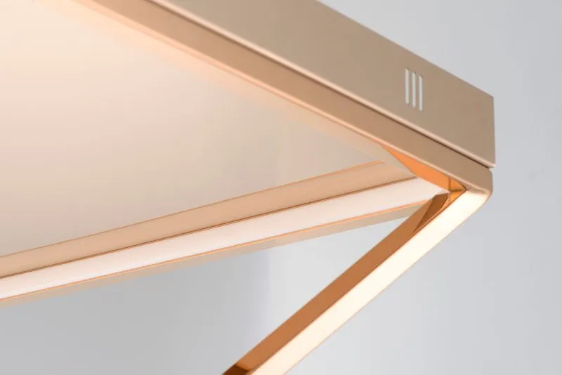 Pyramid 19.75" Single Light Flush Mount in Rose Gold