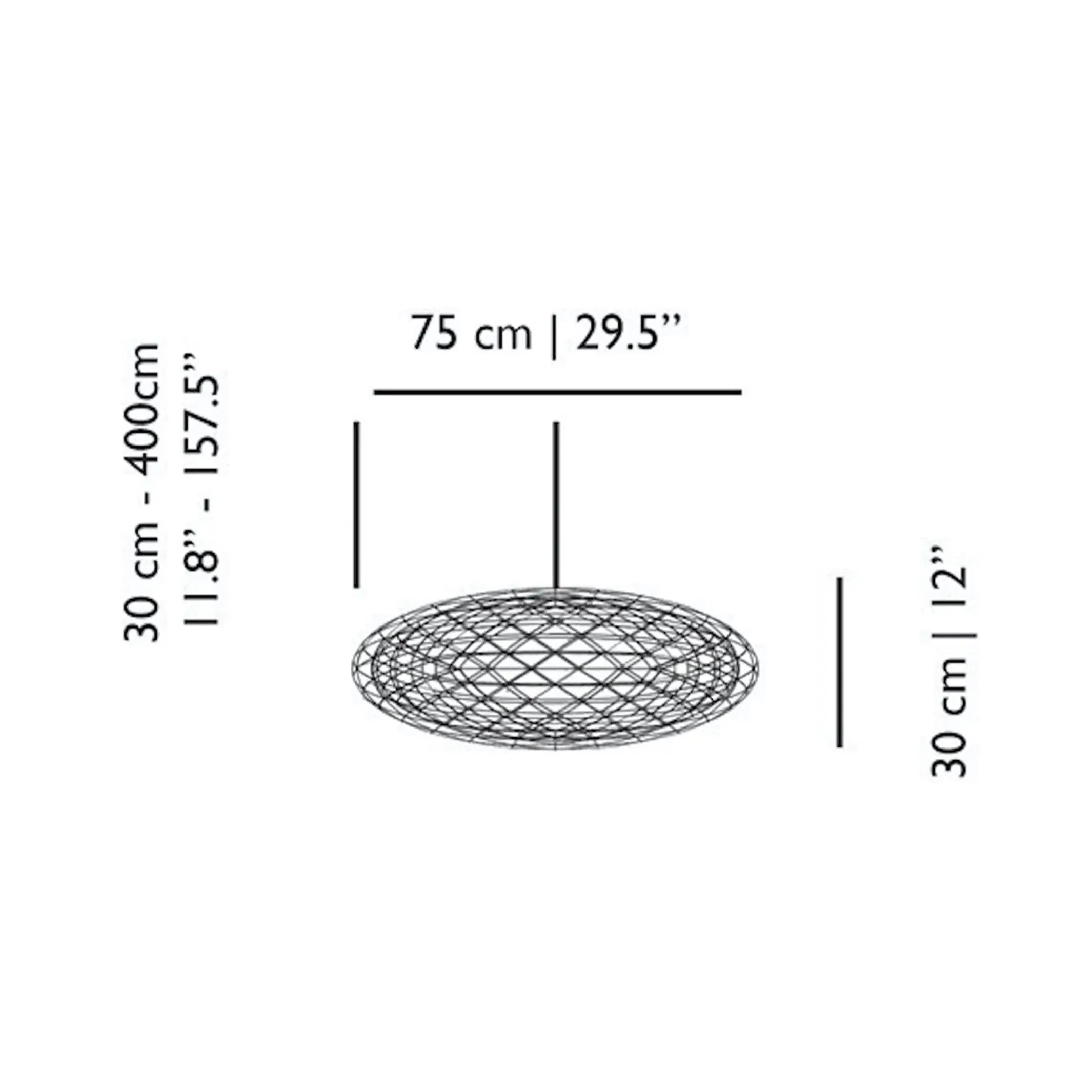 Raimond II Zafu - Suspension Lamp