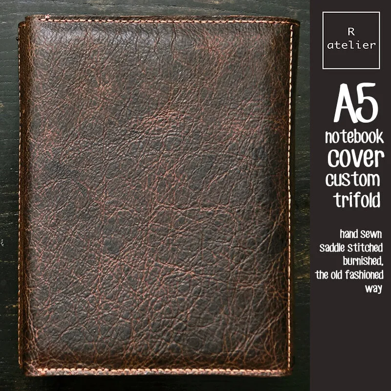 R.atelier A5 Trifold TN Leather Notebook Folio Cover