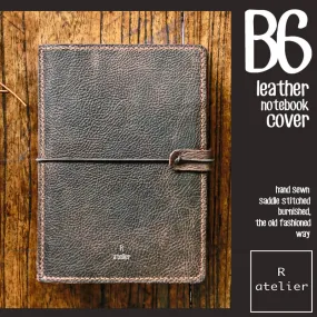 R.atelier B6 / B6 Slim TN Leather Notebook Folio Cover | Bistre Brown