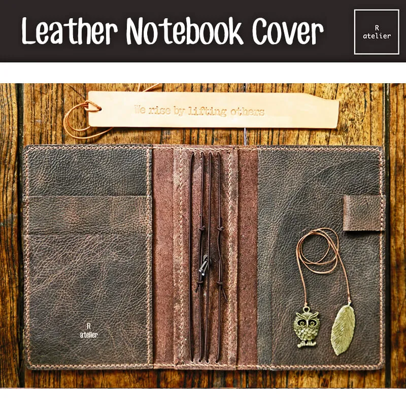 R.atelier B6 / B6 Slim TN Leather Notebook Folio Cover | Bistre Brown