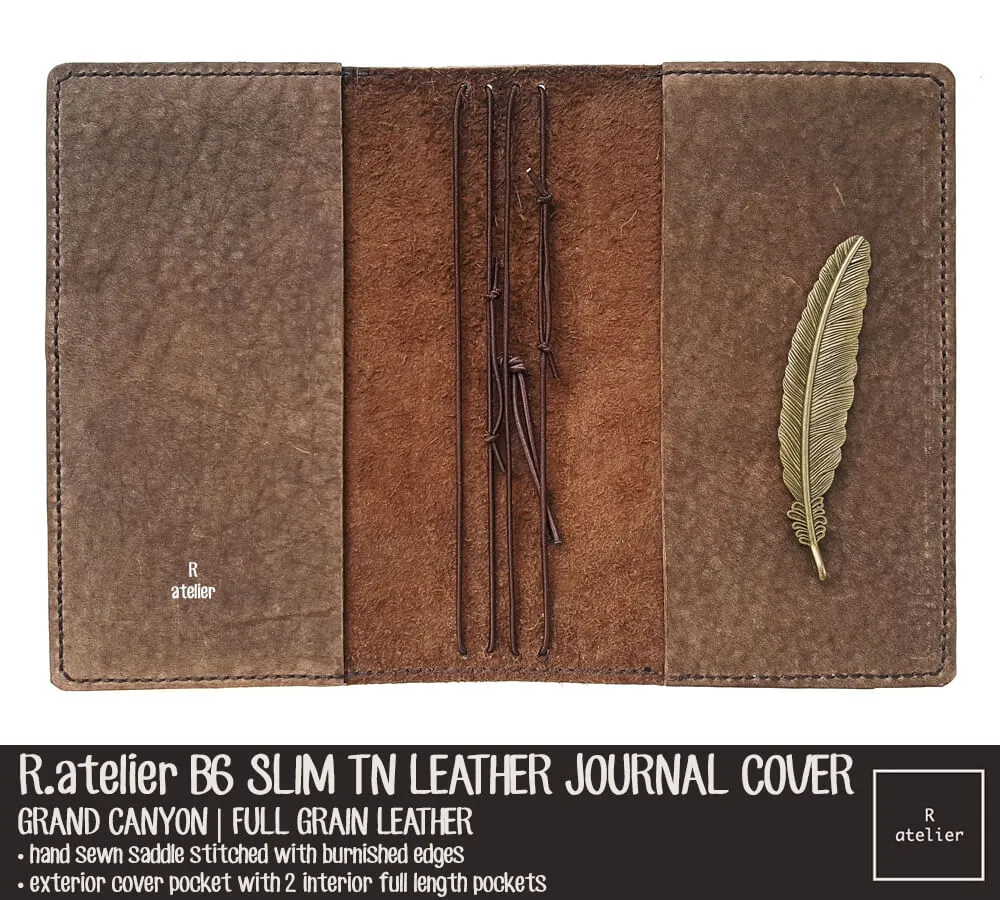 R.atelier Custom B6 Slim TN Leather Folio | Grand Canyon