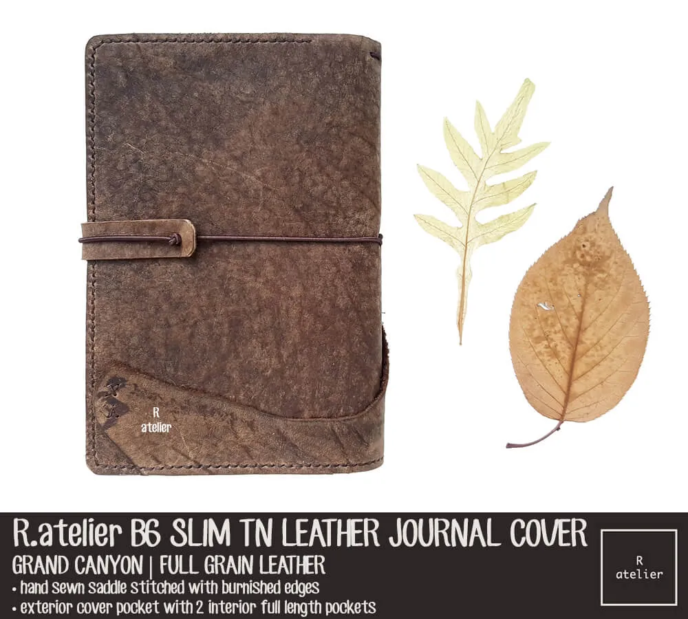 R.atelier Custom B6 Slim TN Leather Folio | Grand Canyon