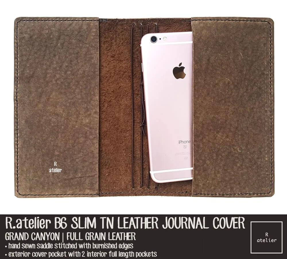 R.atelier Custom B6 Slim TN Leather Folio | Grand Canyon