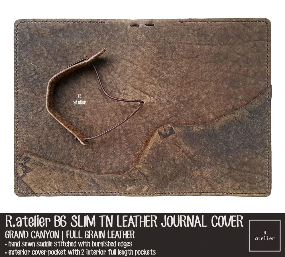 R.atelier Custom B6 Slim TN Leather Folio | Grand Canyon