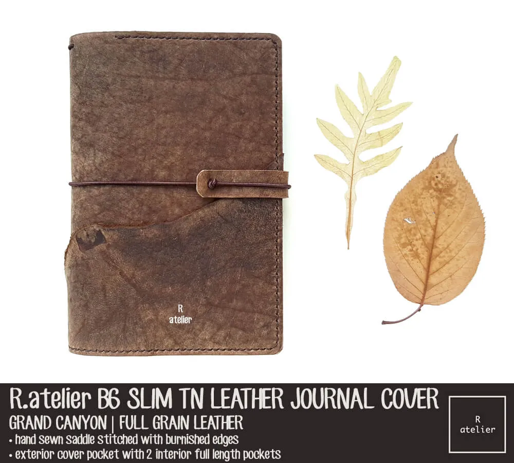 R.atelier Custom B6 Slim TN Leather Folio | Grand Canyon