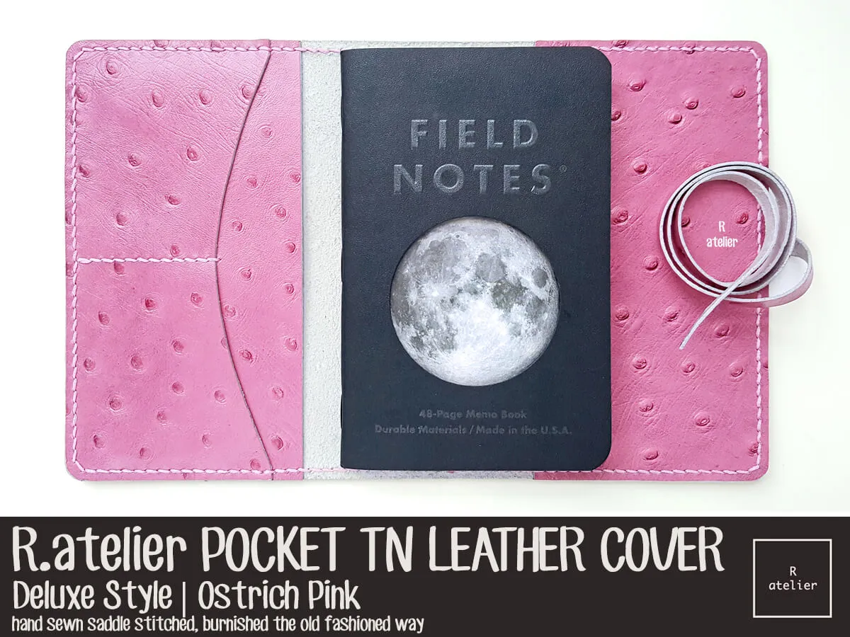 R.atelier Pocket TN Leather Folio | Ostrich Pink