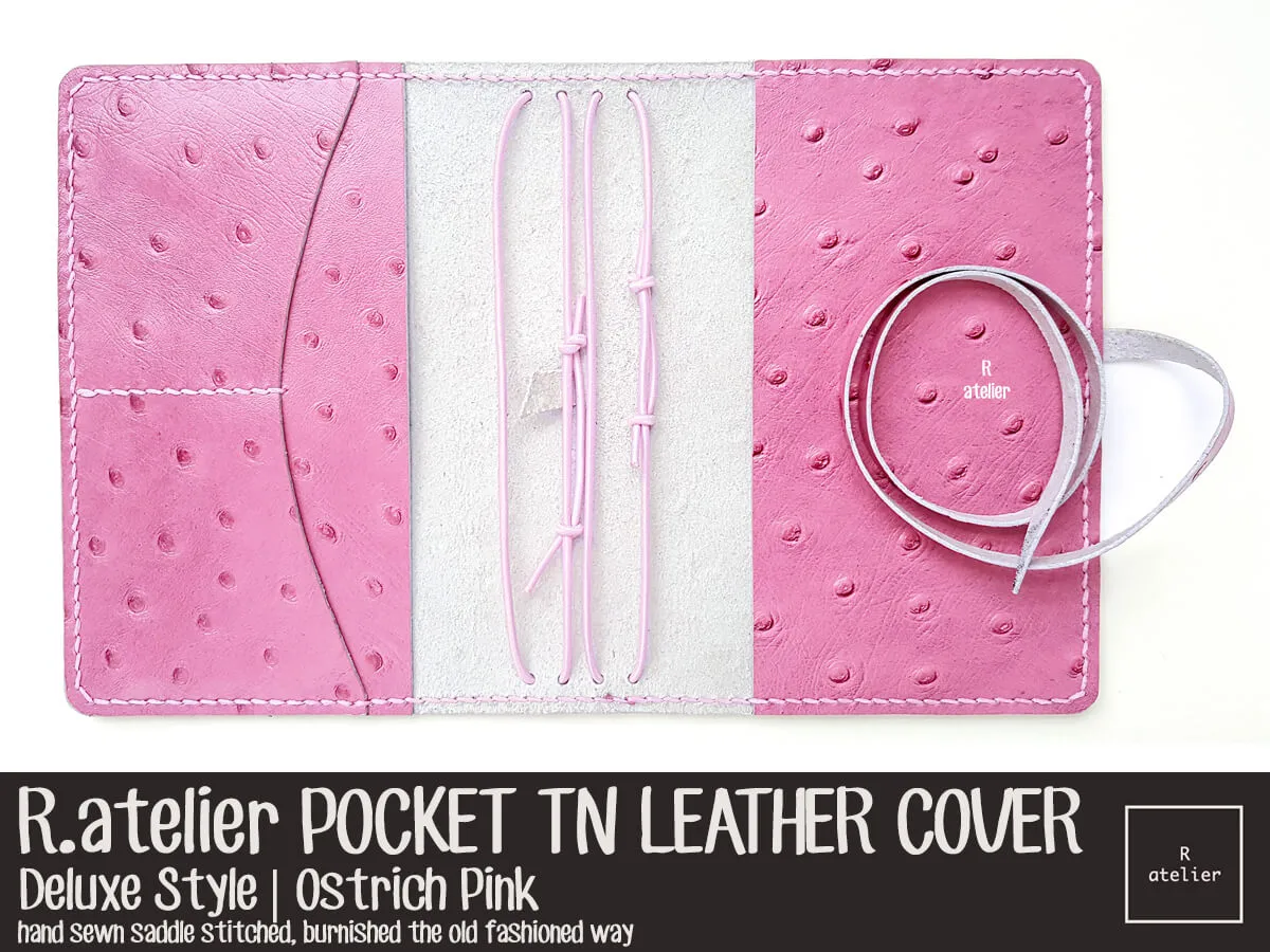 R.atelier Pocket TN Leather Folio | Ostrich Pink