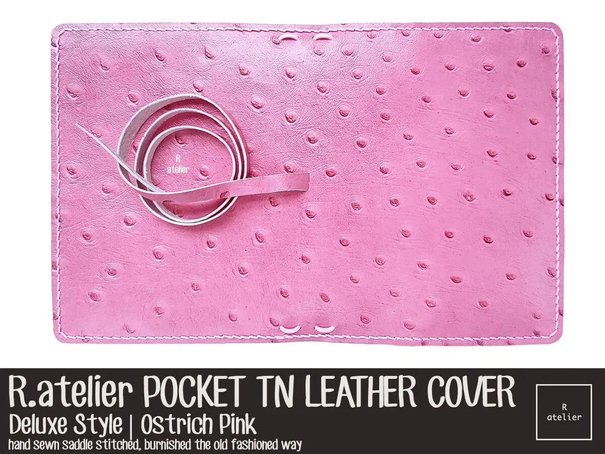 R.atelier Pocket TN Leather Folio | Ostrich Pink