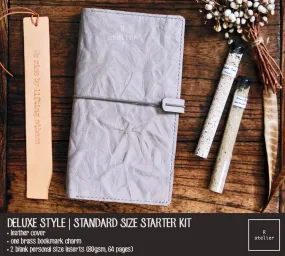 R.atelier Standard TN Leather Folio | Elephant Grey